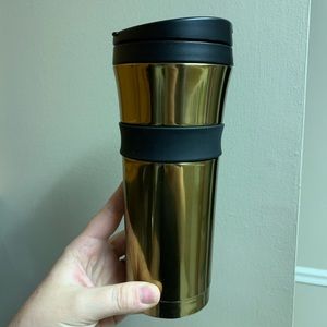 Starbucks double walled gold insulated mug